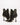 Valentia Black Heeld Ankle boots
