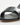 Black Kitten Heel Sandal with Crystal
