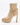 Livia beige Plataform Heeled ankle Boots