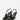 Luis Onofre Forest green pointed-toe slingbacks in patent leather with gold chain-charm buckle and fluted cone heel
