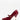 Luis Onofre Epoch garnet patent leather mary jane pumps with gold stud strap and sculpted cone heel
