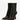 Luis Onofre Dynasty black leather ankle boots with angular gold-lined cutout and extra-pointed toe