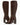 Luis Onofre Bridle deep brown leather knee-high boots with gold buckle strap