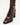 Luis Onofre Bridle deep brown leather knee-high boots with gold buckle strap