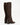 Luis Onofre Bridle deep brown leather knee-high boots with gold buckle strap