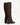 Luis Onofre Bridle deep brown leather knee-high boots with gold buckle strap