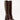 Luis Onofre Bridle deep brown leather knee-high boots with gold buckle strap