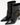 Luis Onofre Cinch black leather pointed-toe ankle boots with diagonal wrap strap and gold buckle