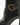 Luis Onofre Cinch black leather pointed-toe ankle boots with diagonal wrap strap and gold buckle