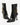 Luis Onofre Cinch black leather pointed-toe ankle boots with diagonal wrap strap and gold buckle