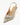 Luis Onofre Corsage sage green leather slingback pumps with crystal pearl floral brooch