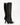 Luis Onofre Lattice black leather knee-high boots with geometric diamond cutwork shaft