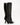 Luis Onofre Lattice black leather knee-high boots with geometric diamond cutwork shaft