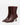 	Luis Onofre Missive oxblood leather ankle boots with gold snap pull-tab