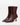 	Luis Onofre Missive oxblood leather ankle boots with gold snap pull-tab