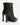 Luis Onofre Moss forest green patent leather platform ankle boots with gold chain-charm buckle