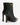 Luis Onofre Moss forest green patent leather platform ankle boots with gold chain-charm buckle