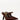 Luis Onofre Pendant deep brown suede pointed-toe mules with dangling gold chain charm