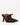 Luis Onofre Pendant deep brown suede pointed-toe mules with dangling gold chain charm