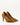 Luis Onofre Pleat tan suede pointed-toe pumps with gathered knot and gold bar clasp