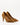 Luis Onofre Pleat tan suede pointed-toe pumps with gathered knot and gold bar clasp