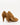 Luis Onofre Pleat tan suede pointed-toe pumps with gathered knot and gold bar clasp