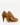 Luis Onofre Pleat tan suede pointed-toe pumps with gathered knot and gold bar clasp