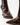 Luis Onofre Rivet deep brown embossed leather pointed-toe ankle boots with round gold stud closure