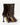 Luis Onofre Rivet deep brown embossed leather pointed-toe ankle boots with round gold stud closure