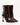 Luis Onofre Rivet deep brown embossed leather pointed-toe ankle boots with round gold stud closure