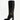 Luis Onofre Sojourn black patent leather knee-high boots with gold buckle strap