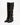 Luis Onofre Sojourn black patent leather knee-high boots with gold buckle strap