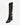 Luis Onofre Sojourn black patent leather knee-high boots with gold buckle strap