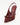 Luis Onofre Talon bordeaux embossed leather pointed-toe slingbacks with curved gold talon accent