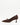 Luis Onofre Taper brown embossed patent leather kitten heels with gold crescent bow
