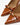 Luis Onofre Amber tan embossed leather pointed-toe pumps with bow and curved gold accent