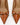 Luis Onofre Amber tan embossed leather pointed-toe pumps with bow and curved gold accent