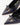 Luis Onofre Bell midnight navy leather pointed-toe slingbacks with bow and bell-flared heel