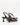 Luis Onofre Bell midnight navy leather pointed-toe slingbacks with bow and bell-flared heel