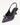 Luis Onofre Bell midnight navy leather pointed-toe slingbacks with bow and bell-flared heel