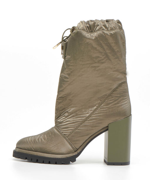 Slouch Boots in Khaki