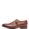 One strap Monk shoes in brushed brown
