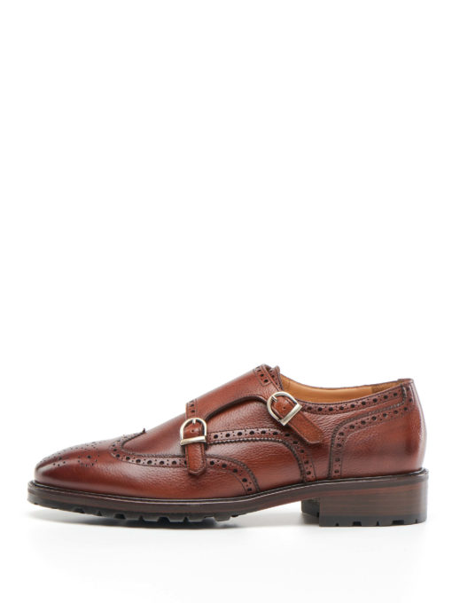 Double strap brogues oxford shoes brogues