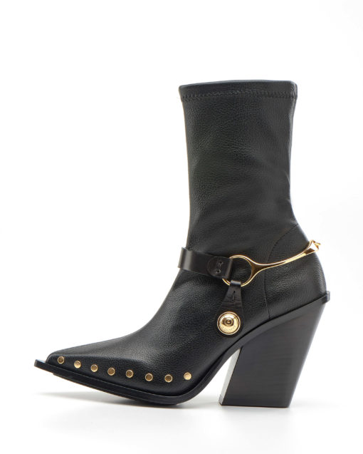 Western studded boots in Black
