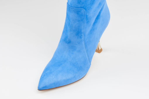 Royal blue suede Knee High Boots