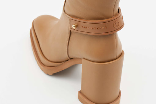 Camel Leather Knee boot