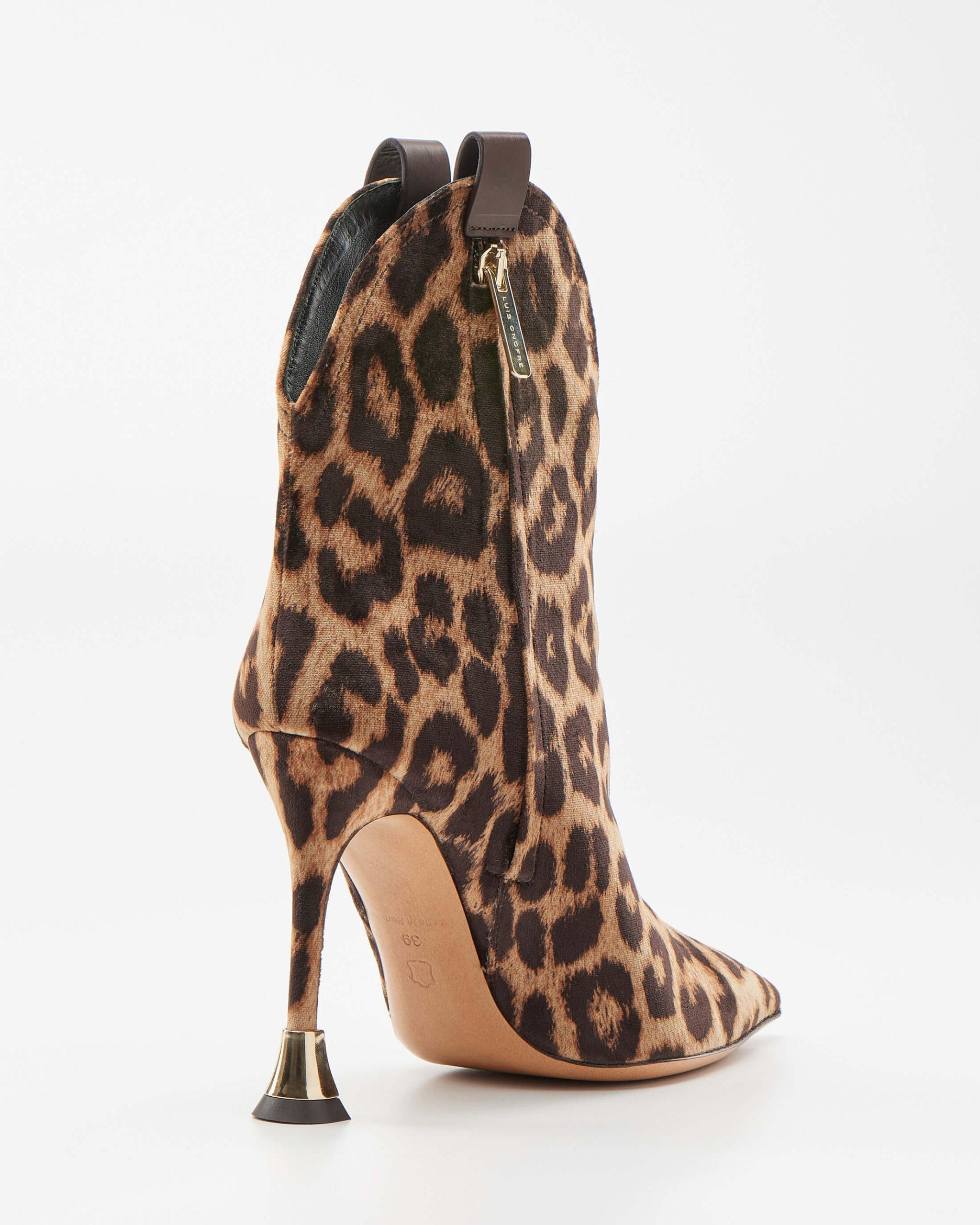 Leopard-print ankle Boots Design - Luis Portuguese - Shoes Onofre