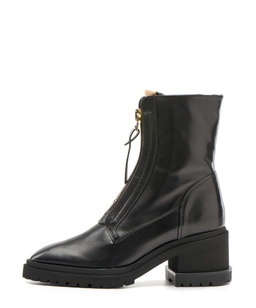 Ankle boots front zipper