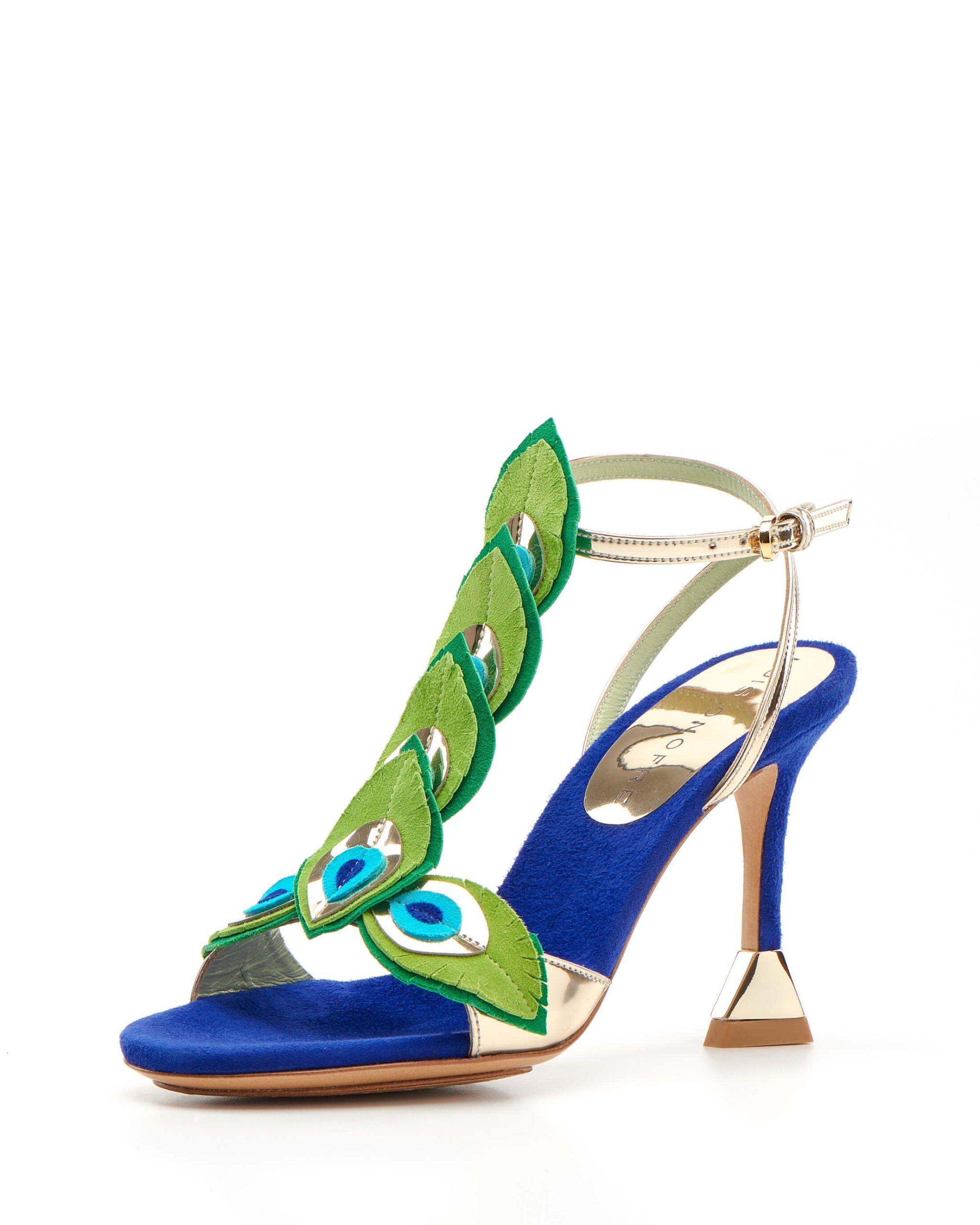 High heeled sandal-BLUE-AND-GREEN – 5400_03MF – Gaea-2